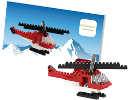 BRIXIES Postkaart Helikopter - 80 st