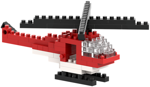 BRIXIES Postkaart Helikopter - 80 st-2