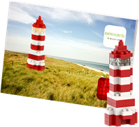 BRIXIES Postkaart Vuurtoren - 72 st