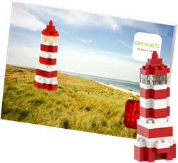 BRIXIES Postkaart Vuurtoren - 72 st