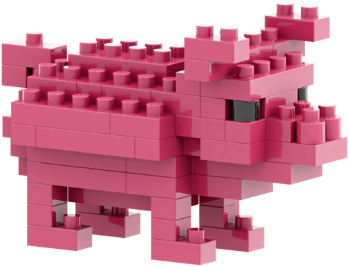 BRIXIES Postkaart Geluksvarken - 66 st-2