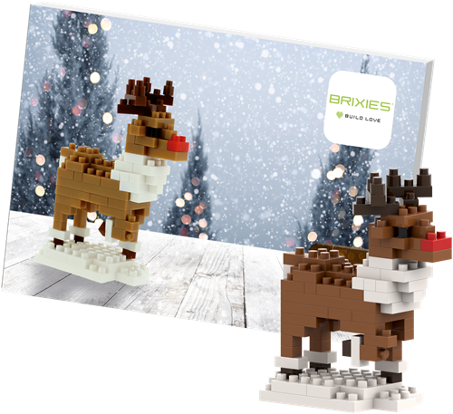 BRIXIES Postkaart Rendier - 89 st