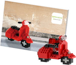 BRIXIES Postkaart Scooter - 101 st