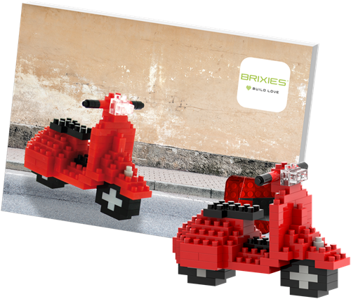 BRIXIES Postkaart Scooter - 101 st