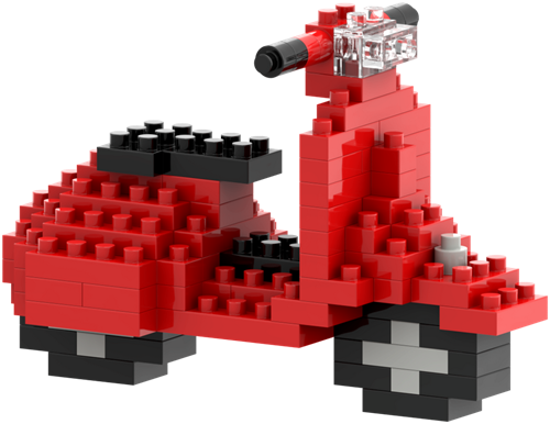 BRIXIES Postkaart Scooter - 101 st-2