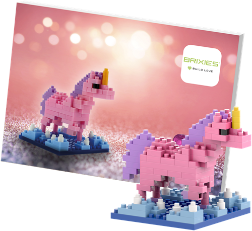 BRIXIES Postkaart Eenhoorn - 106 st