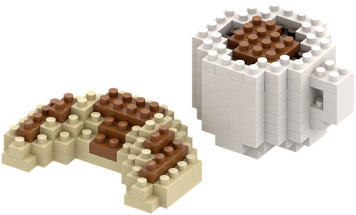 BRIXIES Postkaart ontbijtje "French Edition" - 118 st-2