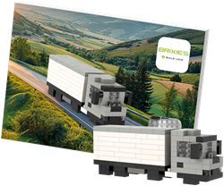 BRIXIES Postkaart Vrachtwagen - 161 st