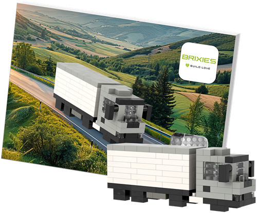 BRIXIES Postkaart Vrachtwagen - 161 st