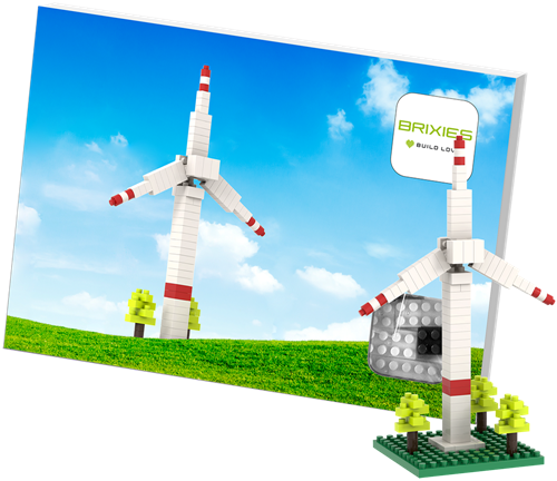 BRIXIES Postkaart Windrad - 98 st