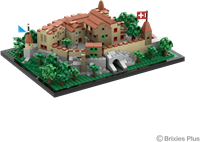 BRIXIES Plus Zwitserse kasteel Laufen - 1577 st