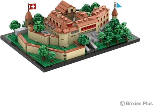 BRIXIES Plus Zwitserse kasteel Laufen - 1577 st-2