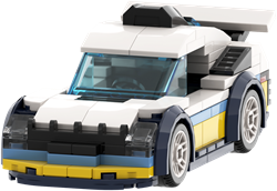 BRIXIES Plus Mini Rallye Racewagen - 163 st