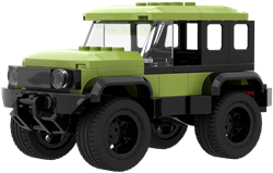 BRIXIES Plus Mini Terreinauto groen - 119 st