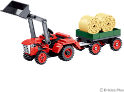 BRIXIES Plus Tractor rood - 150 st