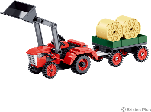 BRIXIES Plus Tractor rood - 150 st