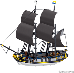 BRIXIES Plus Piratenschip groot - 958 st