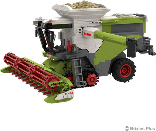 BRIXIES Plus CLAAS LEXION 8900 TERRA TRAC incl. Aanhangwagen - 1498 st