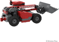 BRIXIES Plus Weidemann T6025 met Accessoires - 527 st