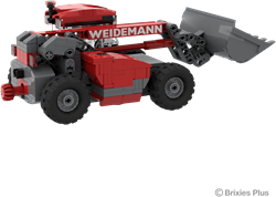BRIXIES Plus Weidemann T6025 met Accessoires - 527 st