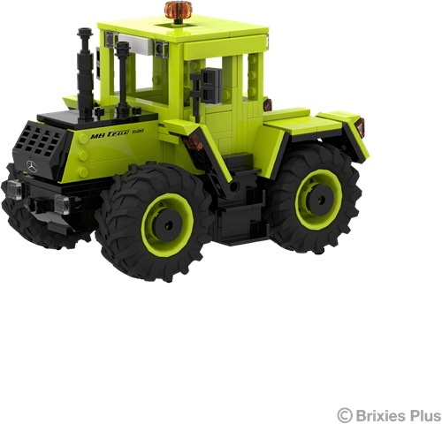 BRIXIES Plus MB-Trac 1500 - 1:30 Schaal Lime-zwart - 458 st