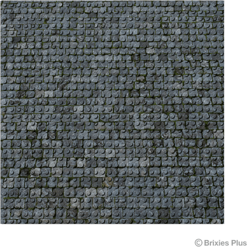 BRIXIES Grondplaat 32 x 32 Kasseien