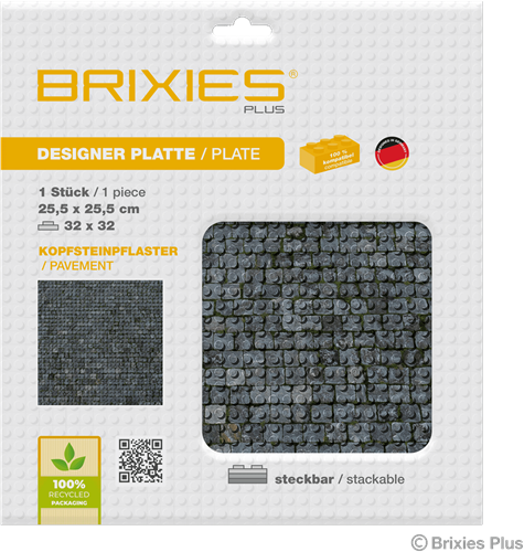 BRIXIES Grondplaat 32 x 32 Kasseien-2