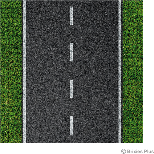 BRIXIES Grondplaat 32 x 32 Weg recht