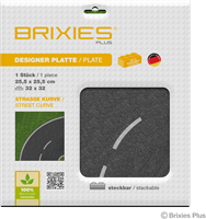 BRIXIES Grondplaat 32 x 32 Weg bocht-2