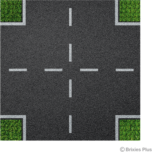 BRIXIES Grondplaat 32 x 32 Kruising