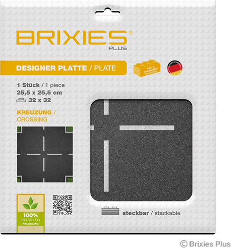 BRIXIES Grondplaat 32 x 32 Kruising-2
