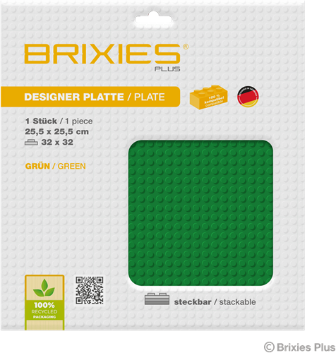 BRIXIES Grondplaat 32 x 32 Basis groen-2