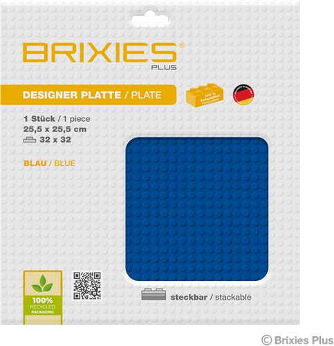 BRIXIES Grondplaat 32 x 32 Basis blauw-2