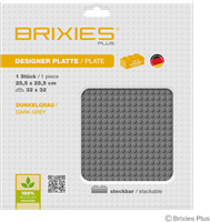 BRIXIES Grondplaat 32 x 32 Basis donkergrijs-2