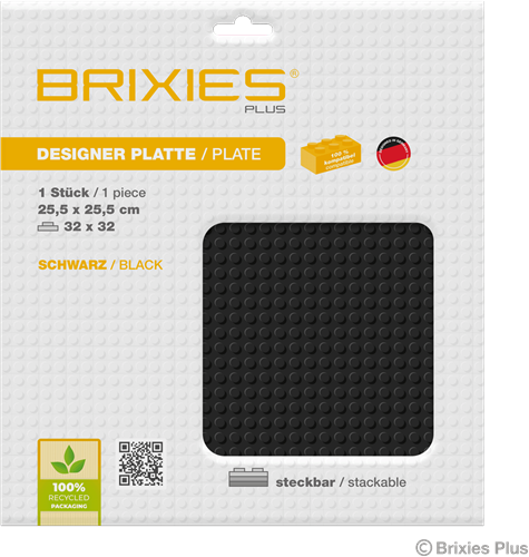 BRIXIES Grondplaat 32 x 32 Basis zwart-2