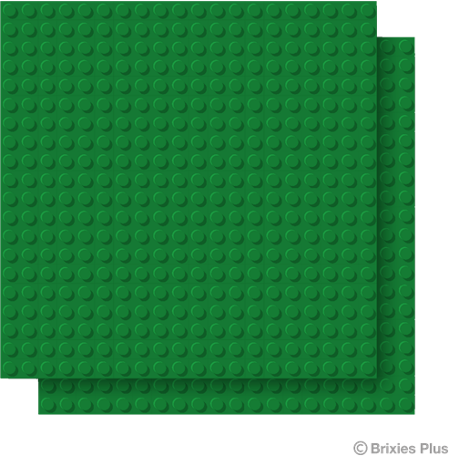 BRIXIES Grondplaat 20 x 20 Dubbelpak groen