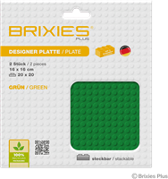 BRIXIES Grondplaat 20 x 20 Dubbelpak groen-2