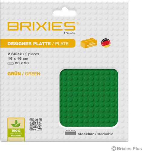 BRIXIES Grondplaat 20 x 20 Dubbelpak groen-2