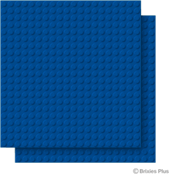 BRIXIES Grondplaat 20 x 20 Dubbelpak blauw