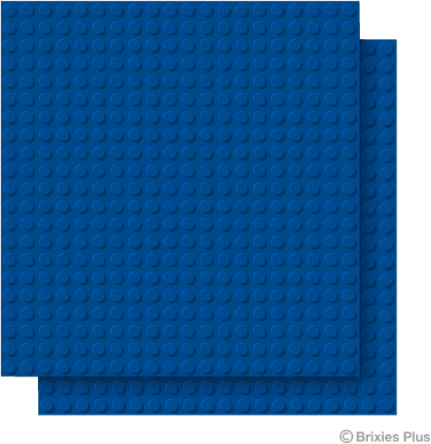 BRIXIES Grondplaat 20 x 20 Dubbelpak blauw