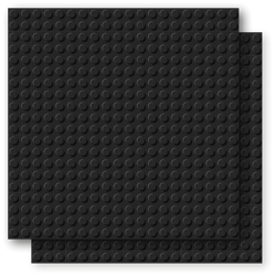 BRIXIES Grondplaat 20 x 20 Dubbelpak zwart