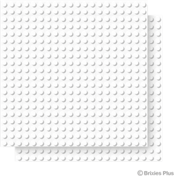 BRIXIES Grondplaat 20 x 20 Dubbelpak wit