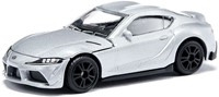 Siku Toyota GR Supra speelgoedauto metaal/plastic zilver gedetailleerde motorreplica sportieve velgen rubberen banden-3