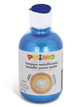 Primo - Kant-en-Klare Metallic Plakkaatverf, Fles 300 ml met Debietdop Ultramarijn 500