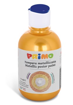 Primo - Kant-en-Klare Metallic Plakkaatverf, Fles 300 ml met Debietdop Goud 920
