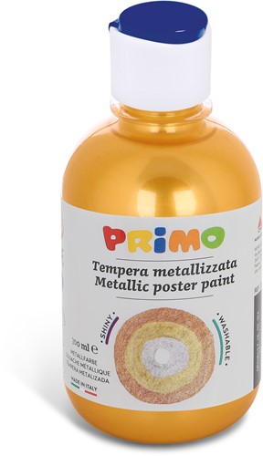 Primo - Kant-en-Klare Metallic Plakkaatverf, Fles 300 ml met Debietdop Goud 920