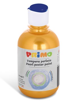 Primo - Kant-en-Klare Fluo Plakkaatverf, Fles 300 ml met Debietdop Geel 210