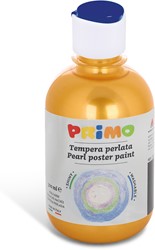 Primo - Kant-en-Klare Pearlescent Plakkaatverf, Fles 300 ml met Dop met Debietregeling Geel 210