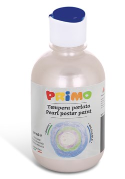 Primo - Kant-en-Klare Pearlescent Plakkaatverf, Fles 300 ml met Dop met Debietregeling Parelmoer 900