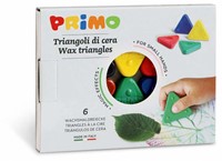 Primo - 6 Driehoek Waskrijt Zijde 50 mm in Doos
